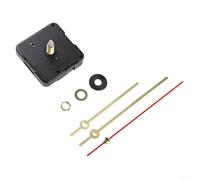 Silent Sweep Wall Clock Movement with Long Threaded Stem 56x56x16mm Body Size for Clocks up to 35cm Diameter Repair or Replacement Use (D)