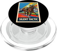 Silent Tactic Horse, Horse Racing, Santa Anita, Del Mar PopSockets PopGrip for MagSafe