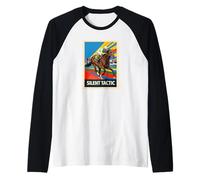 Silent Tactic Horse, Horse Racing, Santa Anita, Del Mar Raglan Baseball Tee