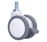 Silent Universal Wheel, Aluminum Alloy 75mm Caster M12, Easily Fix Steel Bracket, Wide Application Scope