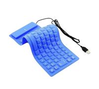 Silent USB Silicone Keyboard 85Keys Foldable Waterproof Waterproof Waterproof Proof for Laptop and PC