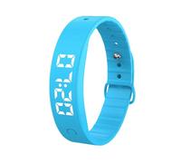 Silent Vibrating Alarm Wristband - Rechargeable Smart Clock Bracelet With 8 Alarms | Long-Lasting Soft Silicone Wearable -Up Device For Heavy Sleepers Daily Use Home Office Travel Training Sleep