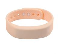 Silent Vibration Alarm Band with Stopwatch, Time Date Display, Activity Tracking, Sleep Monitoring, and Integrated USB Charging Cable (Pink)