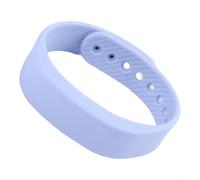 Silent Vibration Alarm Band with Stopwatch, Time Date Display, Activity Tracking, Sleep Monitoring, and Integrated USB Charging Cable (Blue)