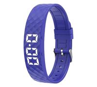 Silent Vibration Alarm Watch Waterproof Fitsleeps Alarm Bands Rechargeable 45-Day Battery Life for Heavy Sleepers Men & Women (Blue)