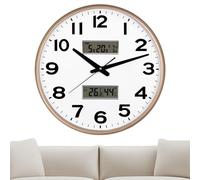 Silent Wall Clock, Digital LCD Display Wall Clock, Humidity Wall Clock, Perpetual Calendar Clock, Modern Wall Clock, Kitchen Wall Clock, Bedroom Wall Clock, Bathroom Wall Clock, Accurate Wall Clock