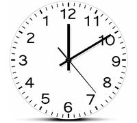 Silent Wall Clock Non Ticking 12 Inch Reverse Silent Sweep Clock Anti-clockwise Anti-Clock Wall Decor Home Watches Com