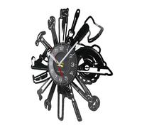 Silent Wall Clock, Repair Tool Design, 13.39x13.39 Inch Non-Ticking Modern, Easy to Read, Stylish Home Wall Clock for Living Room, Bedroom, Kitchen, Work Place