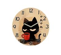 Silent Wall Clock Wall Clock Farmhouse Wall Clock Decorative Round Clock With Silent Sweep Movement MDF Body suitable for home room kitchen hallway, 20CM, Sx-5