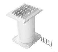 Silent Wall Mounted Extractor Fan 100mm Gravity Vent with Anti Draught Flap for Bathroom Kitchen
