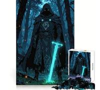 Silent Warden of The Enchanted Dark 1000 Piece Jigsaw Puzzles for Teenagers Jigsaw Solid Logic Toy Calm Fun Precision Cut Santa Wish Item 38x26cm