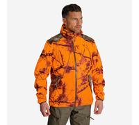 Silent Waterproof Hunting Jacket 500 - Neon Light Treemetic