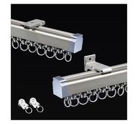Silent Wave Aluminum Rail for Mountain Bikes - 2m Wall & Ceiling Mount with Installation Hardware - Champagne Finish - Groove Design for Easy Bike Storage