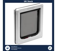 LOCKABLE CAT FLAP 2 WAY LOCKING PET MATE SMALL ENTRY EXIT DOOR LOCK BROWN WHITE