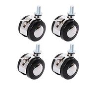 Silent Wheels for Furniture with Brakes 4Pack 1.5" Casters for Tables Beds Carts Workbenches SofasHeavy Duty Mobility Solutions