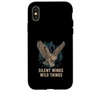 Silent Wings Wild Things Owl Forest Nature Lover Case for iPhone X/XS