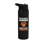 Silently Judging Plant Parenting Stainless Steel Insulated Water Bottle
