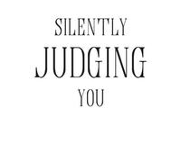 Silently Judging You Sweatshirt - White - L - White