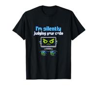 Silently Judging Your Code Pixel Art IT Reboot Humor T-Shirt