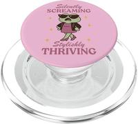 Silently Screaming Frog Stylish Thriving Girly Aesthetic PopSockets PopGrip for MagSafe