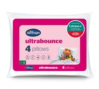 Silentnight Deluxe Ultrabounce Pillows 4 Pack - Pack of 4 Medium Support Pillows for Back, Front and Side Sleepers with Deluxe Fibres Ensuring Superior Comfort - Machine Washable