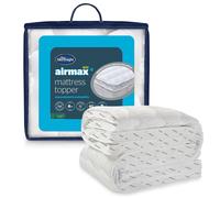 Silentnight Airmax 800 Mattress Topper - Extra Thick Deep Fitted Mattress Enhancer with 8cm Thick Cushioning, Mesh Sides to Increase Airflow and Elas