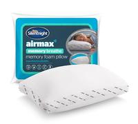 Silentnight Airmax Breathe Pillow - Memory Foam Shell Prevent Overheating - Breathable Mesh Sides for Enhanced Airflow - Medium Support Sink-In Comfort - Hypoallergenic
