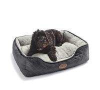 Silentnight Airmax Dog Bed - Medium Dog Cat Pet Bed with Removable and Reversible Cushion, Mesh Sides to Prevent Overheating and Non-Slip Base - Easy Clean - Machine Washable - Medium