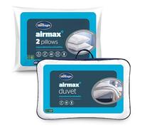 Silentnight Airmax Duvet and Pillow Pair Bundle - 10.5 Tog Breathable All Season Duvet and Pillow with Mesh Sides to Prevent Overheating - Machine Washable and Hypoallergenic - King