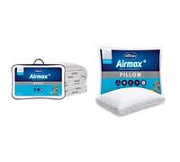 Silentnight Airmax King Size Duvet - 10.5 Tog Breathable All Season Duvet Quilt with Mesh Sides to Prevent Overheating & Airmax Pillow Pack of 2