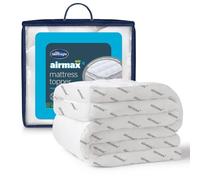 Silentnight Airmax Mattress Topper, 8cm Deep, Small Double Bed, 120x190cm | Extra Thick, Box Stitched Edge, Breathable Airmesh Sides for Airflow, Comfortable Soft, Elasticated Straps, Machine Washable