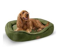 Silentnight Airmax Pet Bed - Comfortable Support for Head & Body - Breathable Prevent Overheating - Reversible Removable Cushion & Non-Slip Base - Easy Clean Machine Washable Dog Bed, Green, Medium