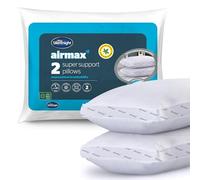 Silentnight Airmax Super Support Pillows, With Foam Core Breathable Cooling Cool Pillows, Hypoallergenic, White, 69 x 46 cm, Pack of 2