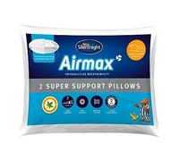 Silentnight Airmax Super Support Pillows, With Foam Core Breathable Cooling Cool Pillows, Hypoallergenic, White, 69 x 46 cm, Pack of 2