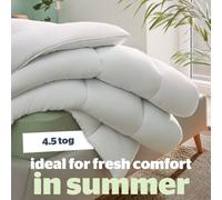 Silentnight Anti Allergy Single Duvet 4.5 Tog - Lightweight Summer Quilt Duvet Comforter Anti-Bacterial and Machine Washable with Allergy UK Approved Anti Allergy Fibres - Single Bed
