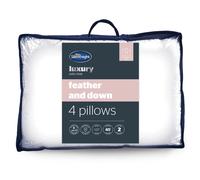 Silentnight Anti Allergy Feather & Down Pillows 4 Pack Medium Support