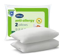 Silentnight Anti Allergy Pillows 2 Pack - Allergy UK Approved Fibres Medium Support Anti Bacterial Bed Pillow Pair for Stomach, Back and Side Sleepe