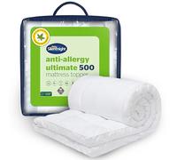 Silentnight Anti Allergy Ultimate Mattress Topper - Cloud-Like 5cm Depth for Comfort - Against Bacteria and Odour Ideal for Allergy and Asthma Sufferers - Quilted Cover and Fit Straps, Super King
