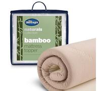 Silentnight Bamboo Mattress Topper, Memory Foam, 5cm Deep, Single Bed | Pressure Relief Comfort, Naturally Soft & Breathable, Silky Bamboo Cover Regulates Temperature, Antibacterial, Hypoallergenic
