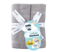 Silentnight Blanket 2 X Throw Baby Soft Warm Cot Cellular Moses Basket