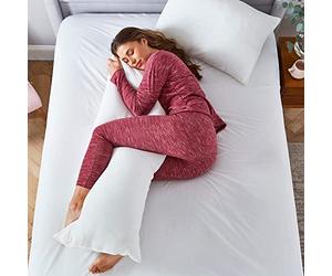 Silentnight Body Support Pillow - Full Body Long Bolster Maternity Nursing and Pregnancy Pillow for Sleeping with Super Soft Cover - Machine Washable - 4ft 8 Inch - 147 x 48cm
