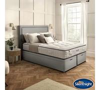 Silentnight British Wool 2400 Pocket Mattress & Slate Grey Full Ottoman Divan, Double
