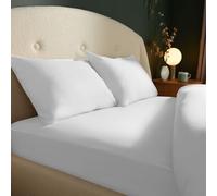 Silentnight Brushed Cotton Fitted Sheet - Soft Velvety Touch 100% Cotton - Cosy Warmth Feel - Breathable Brushed Hypoallergenic Fitted Sheet with Elasticated Corners, White, King