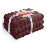 Silentnight Bubble Fleece Blanket BERRY 180 X 240 CM