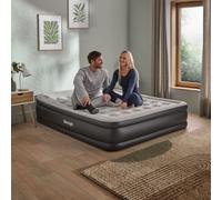 Silentnight Camping Collection Ultimate Deep Sleep Flocked Airbed Bi Pump - Black - King