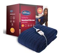 Silentnight Comfort Control 9-Heat Setting Heated Throw - Navy - 120 X 160