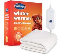 Silentnight Comfort Control Electric Blanket Double - Heated Electric Underblanket with 3 Heat Settings, Fast Heat Up, Overheat Protection and Easy Fit Straps - Machine Washable - Double 135x120cm