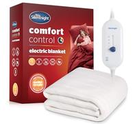 Silentnight Comfort Control Electric Blanket - Heated Underblanket with 3 Heat Settings, Fast Heat Up, Overheat Protection and Easy Fit Straps - Machine Washable, King Size 137x165 cm