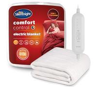 Silentnight Comfort Control Electric Blanket - Heated Underblanket with 3 Heat Settings, Fast Heat Up, Overheat Protection and Easy Fit Straps - Machine Washable - Single 135x72cm