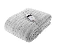 Silentnight Heated Fleece Throw Blanket 9 Heat Settings 120 X 160cm Grey